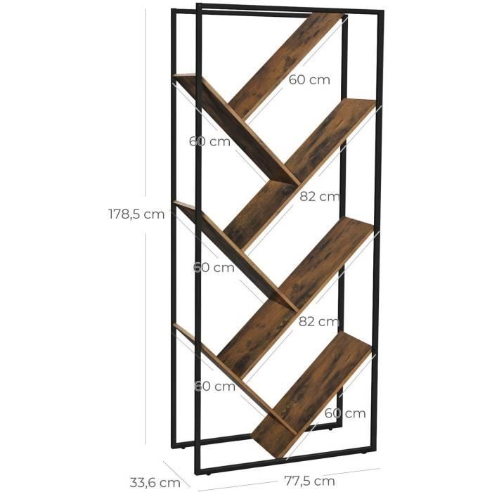 Vasagle - Industrial Style Bookcase   Bookshelf boutique-discount-malta.myshopify.com My Discount Malta