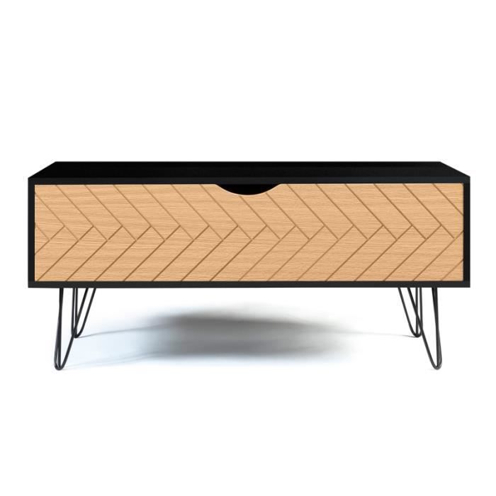 MDM Coffee table vintage lift top graphic patterns