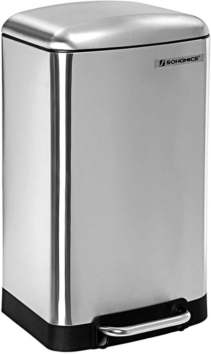 30L Stainless Steel Pedal Kitchen Trash Can