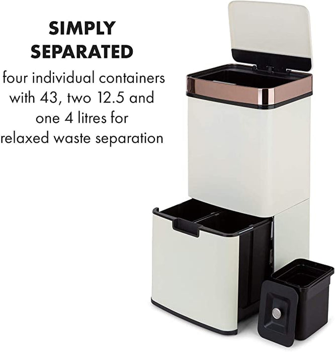 72L Recycling Bin With Sensor