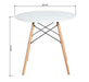 Mannie Round dining table for 2 to 4 persons - White - Scandinavian style - Diameter 80cms - My Discount Malta