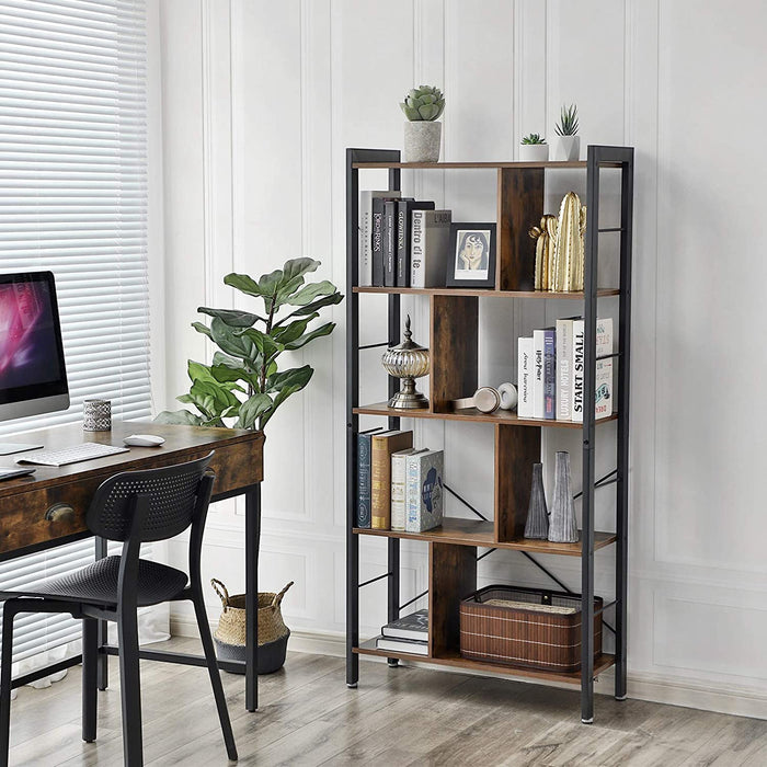 Rustic Style Library in office environment