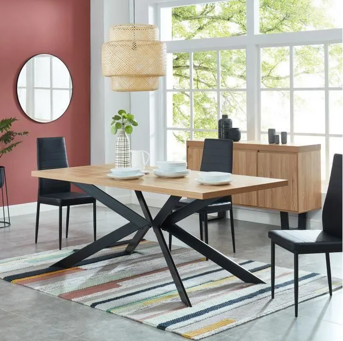 Flex Dining Table Industrial Style Table 6 to 8 people