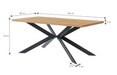 Flex Dining Table Industrial Style Table 6 to 8 people