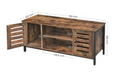 Industrial Style TV Cabinet with wooden structure and metal feet 110cms x 40cms