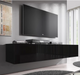 Black Gloss finish Floating Tv Unit with storage