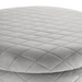 Pouf in velvet grey with storage