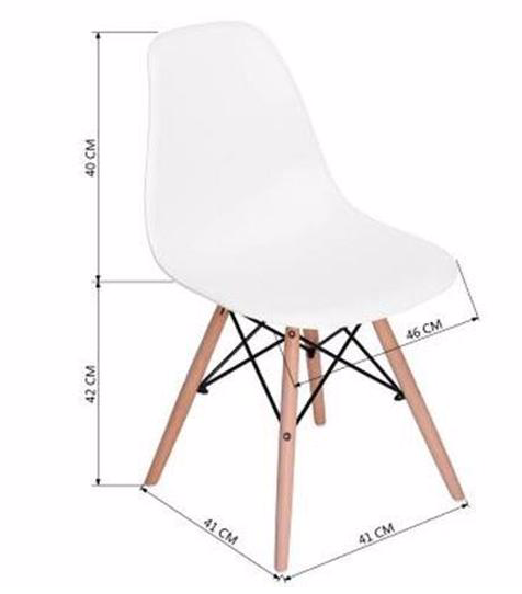 Mannie Set of 2 Modern Design Scandinavian Style Chairs - White - My Discount Malta
