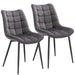 Tatiana Set of 2 Velvet Grey Chairs   Dining Chairs boutique-discount-malta.myshopify.com My Discount Malta