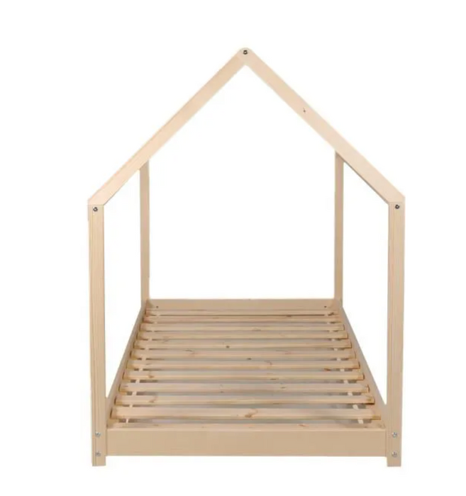 Unique Cabin Bed for Juniors in Solid Pine Wood -  Easy Assembly