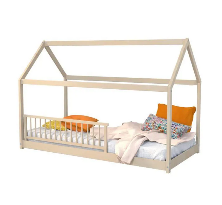 Unique Cabin Bed for Juniors in Solid Pine Wood -  Easy Assembly
