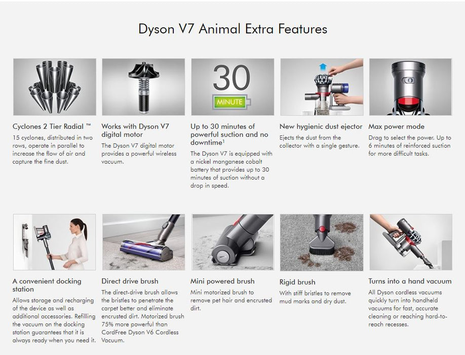 Dyson V7 Animal Extra Balai Cordless Vacuum Cleaner   Vaccum Cleaner boutique-discount-malta.myshopify.com My Discount Malta