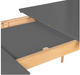Grey lacquered top with wooden legs
