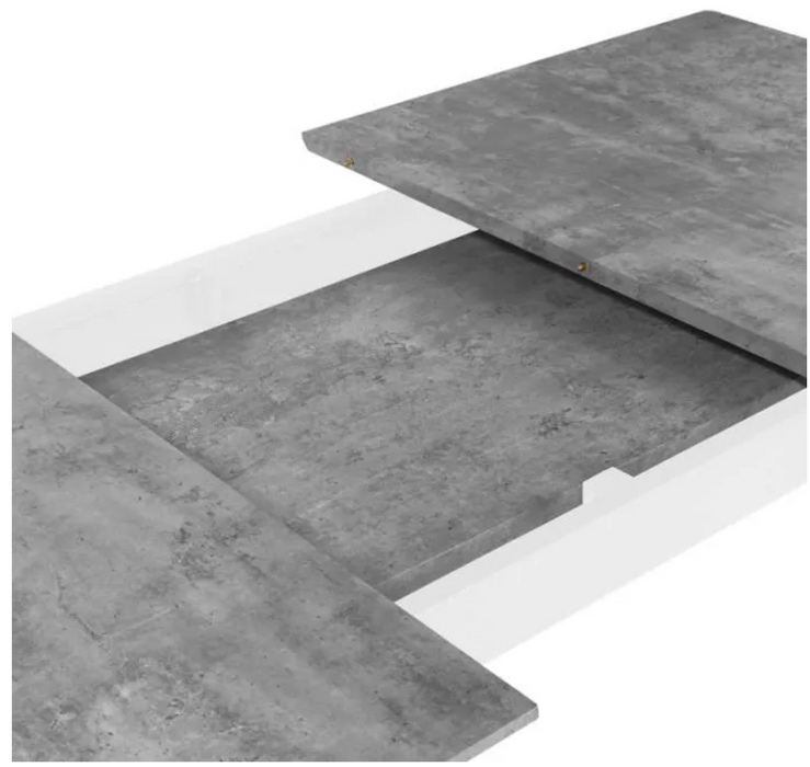 concrete top with detachable extension