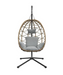 egg hanging chair gey cushion