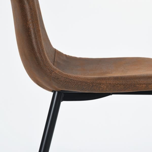 close up on chair suede materials