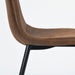 close up on chair suede materials