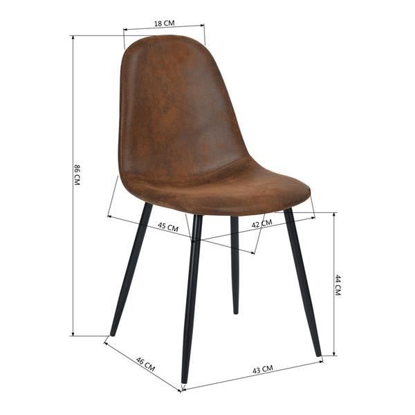 dimensions industrial style dining chairs