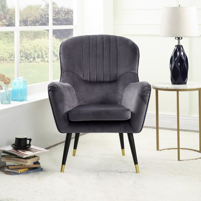 Chic Topaz Grey Armchair