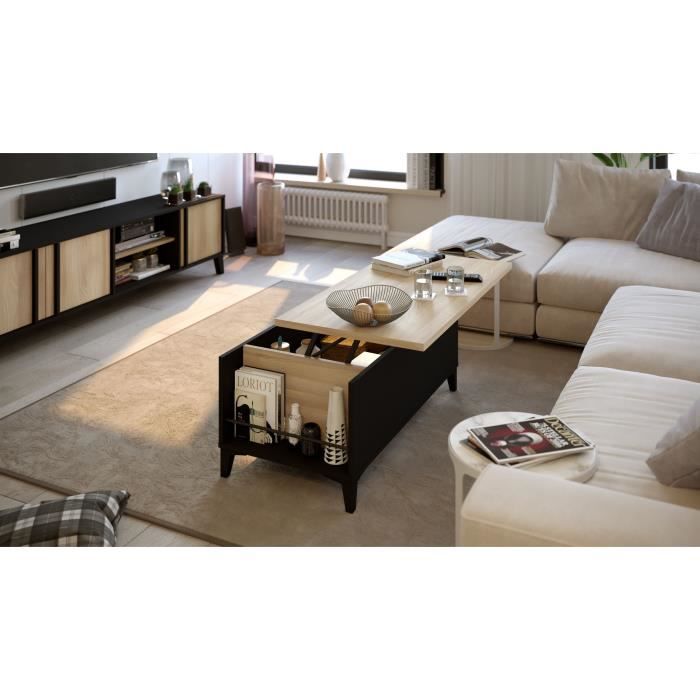 Elca Coffee Table with Lift Up Top - Scandinavian Style