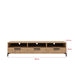 Pikke TV unit wotan oak and black matte handles and feet Dimensions 180cms w x 39cms h x 31.5cms d