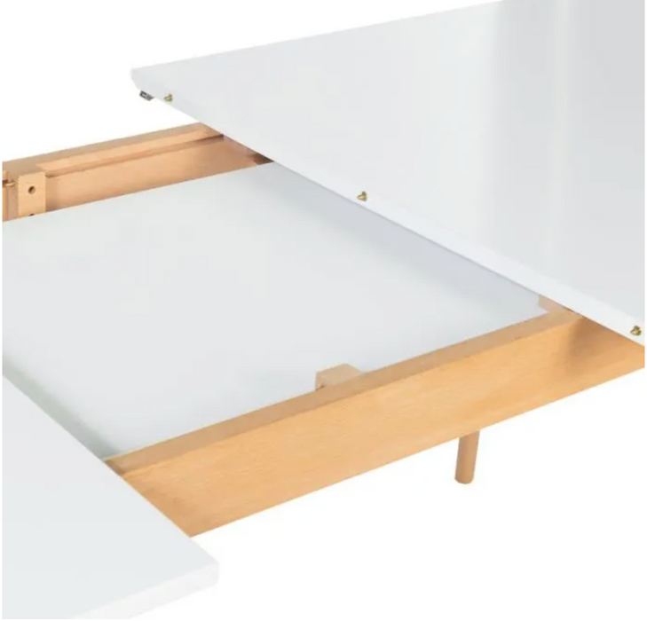 White lacquered top with extension