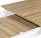Wooden top with white legs extension